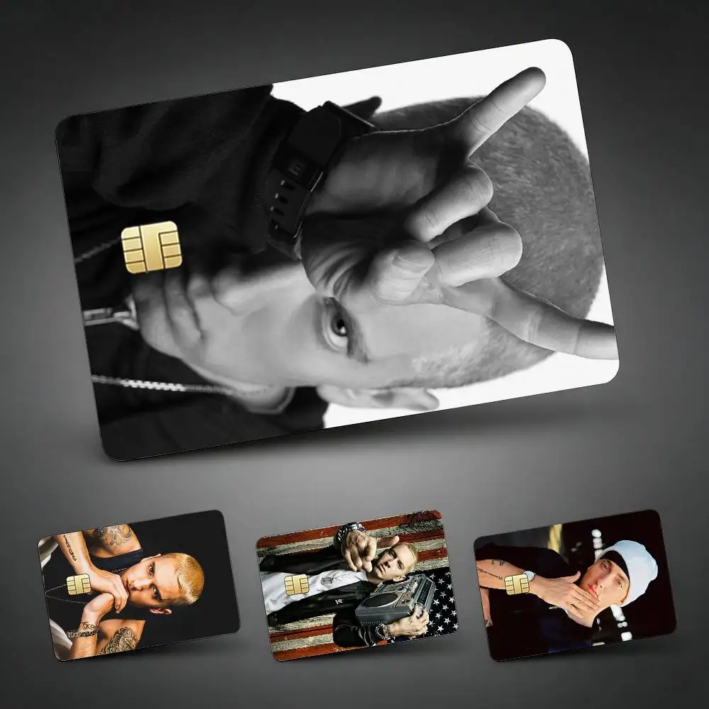 Famous Rapper E-Eminem Decorative Waterproof Film Skin Cover Credit Card Stickers Debit Front Bank