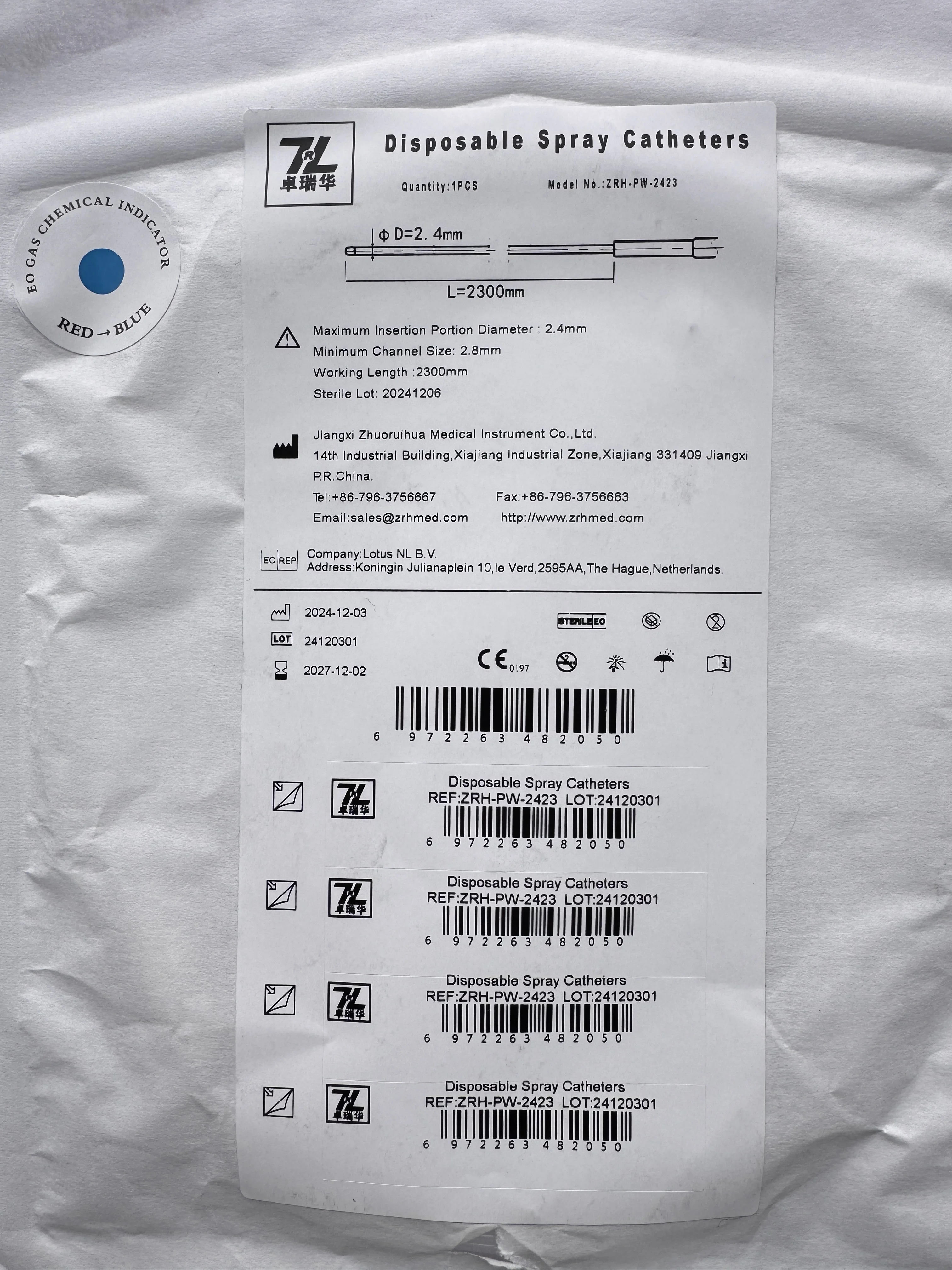 Endoscopy Spray Catheter for Gastroenterology Medical Instruments