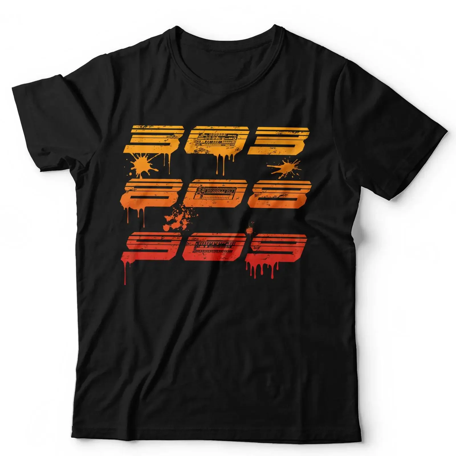 EDM Drum Machine T Shirt Electronic Music Print for Producers S To 5X vintage Washed streetwear Slightly Comfortable Breathable