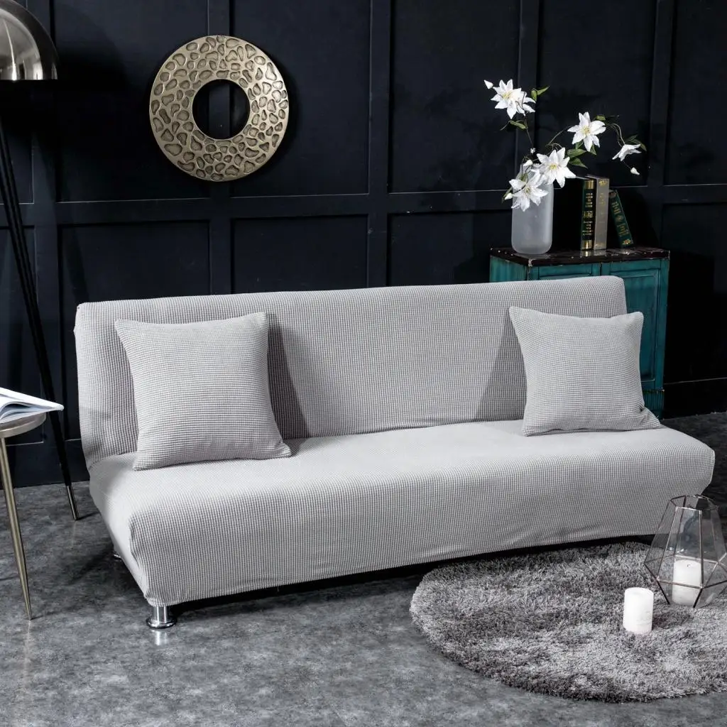 Jacquard Polyester Stretch Sofa Bed Cover Folding Couch Slipcover Replace