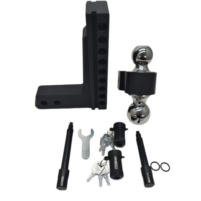 8-Inch aluminum alloy porous position adjustable double ball trailer arm modification accessories