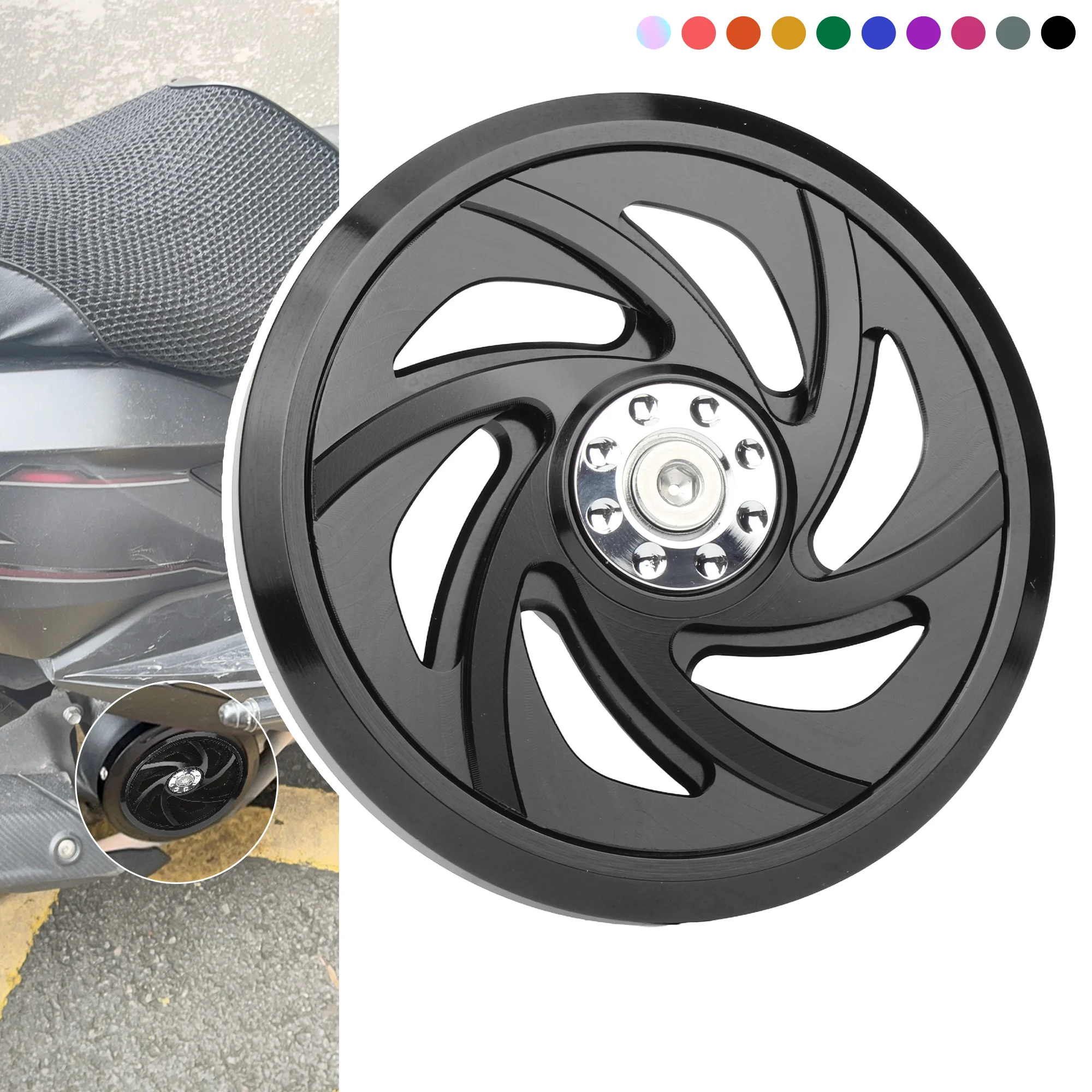 Motorcycle Engine Cooling Fan Cover Rotating Fan Cover CNC Aluminum For Honda CG150 XR150 AKT NKD SBR Bera Modification Parts
