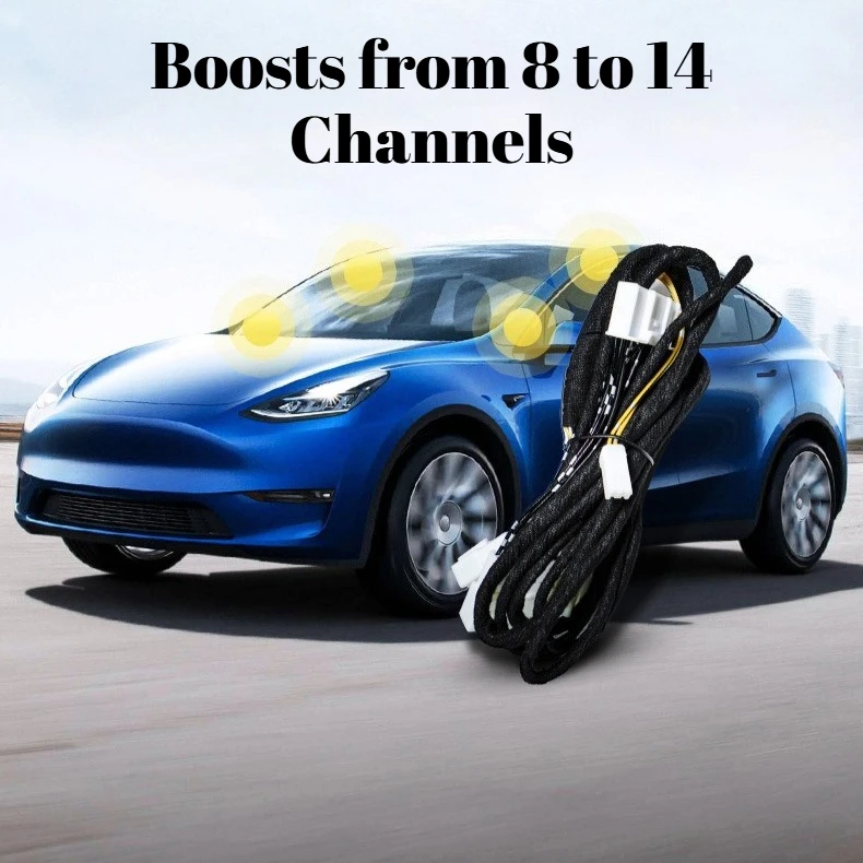 

For 2020 Tesla Model 3 Speaker Activation Upgrade Kit - Boosts Factory Speakers from 8 to 14 Channels Car Audio Mod Accessories