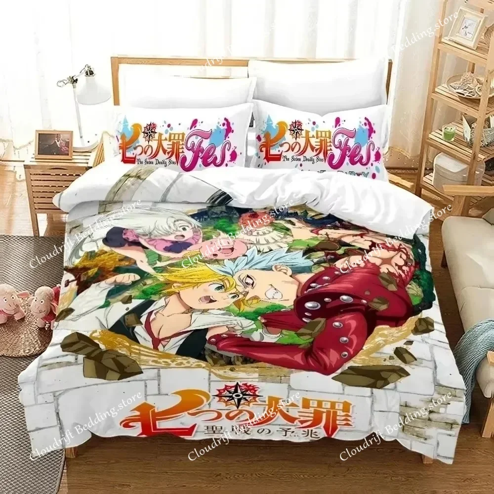 

The Seven Deadly Sins Bedding Set Single Twin Full Queen King Size Anime Bed Set Teenager Bedroom Duvet Cover Sets Bed Sheet963