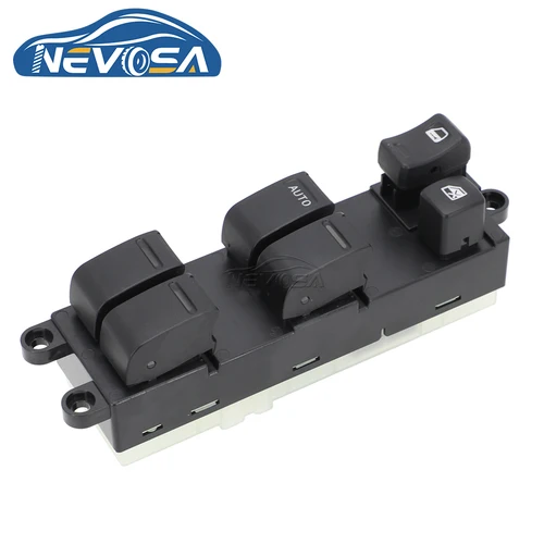 Imagen 2 del producto 25401-EQ305 para Nissan x-trai T 30 140cv 2002 2003 2004 2007 25401EQ305 interruptor de ventanilla eléctrica principal del conductor delantero izquierdo 25401-4Y100