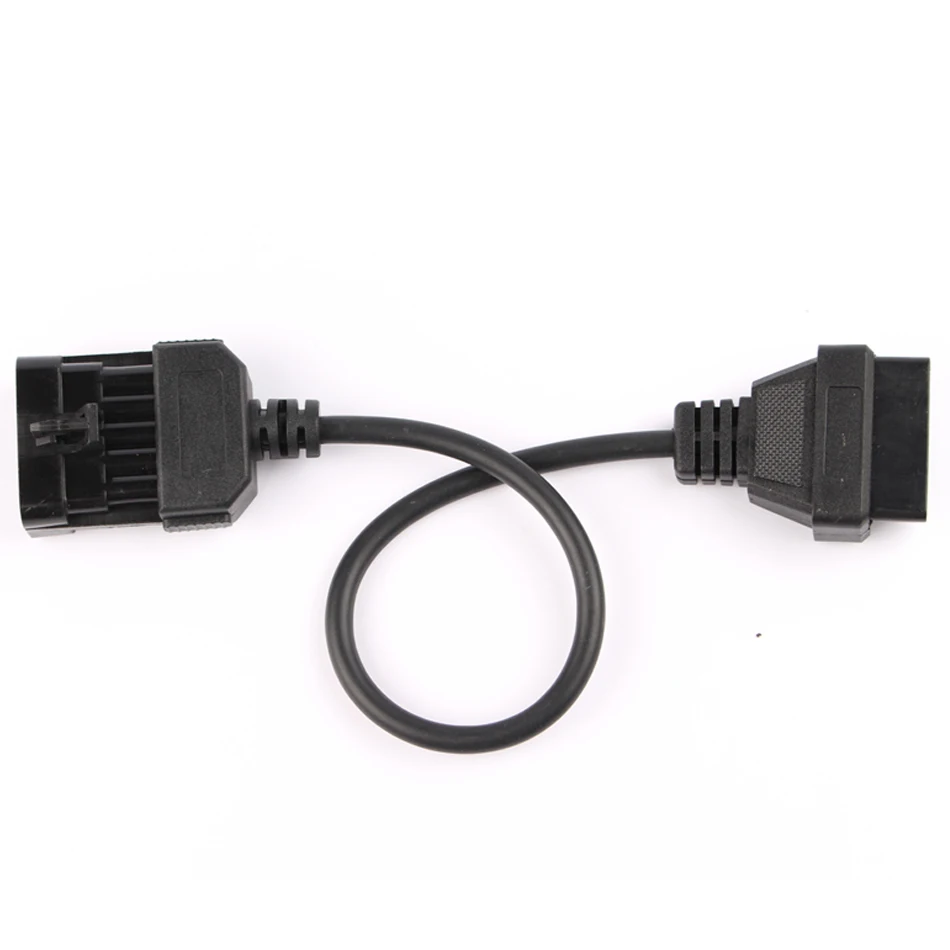 10Pin OBD OBDII Extension Cable For Opel Works For Vauxhall/Opel OPCOM Diagnostic Adapter For Opel 10 Pin to OBDII 16 Pin Female