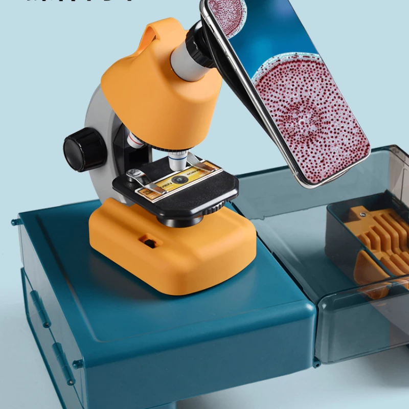 Microscope can see bacteria, manual experiment set, children's science electrostatic biological toy