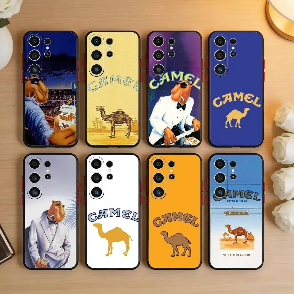 Cigarette-Brand Camel Phone Case For Samsung S26,S25,S24,S23,S22,S21,S20,Plus,Fe,Lite,Others Black Cover