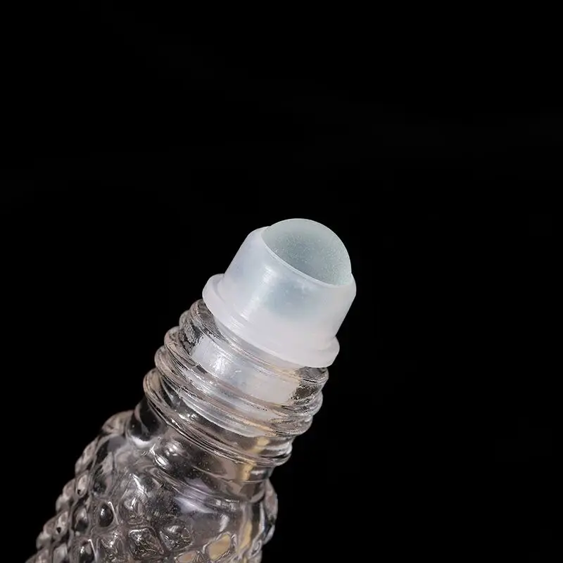 Botellas de vidrio con rodillo para aceites esenciales, botes vacíos rellenables transparentes a prueba de fugas, contenedores enrollables de masaje, 1 piezas, 10ML, nuevo