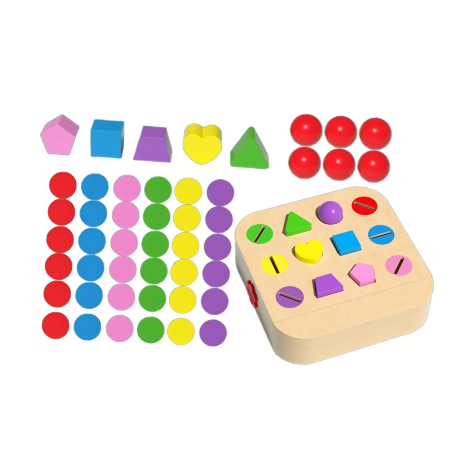 Jouets éducatifs précoces, tri de formes de couleurs, blocs colorés assortis, balles d'activité, boîte à tiroirs cognitifs, jouet d'apprentissage pour enfants