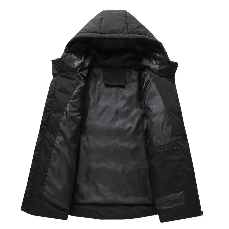 15 Area Heated Winter Hooded Jacket Men Warm Heated Jacket Women Outdoor Sport Thermal Hooded Coat (Not Included The Power Bank) view 3
