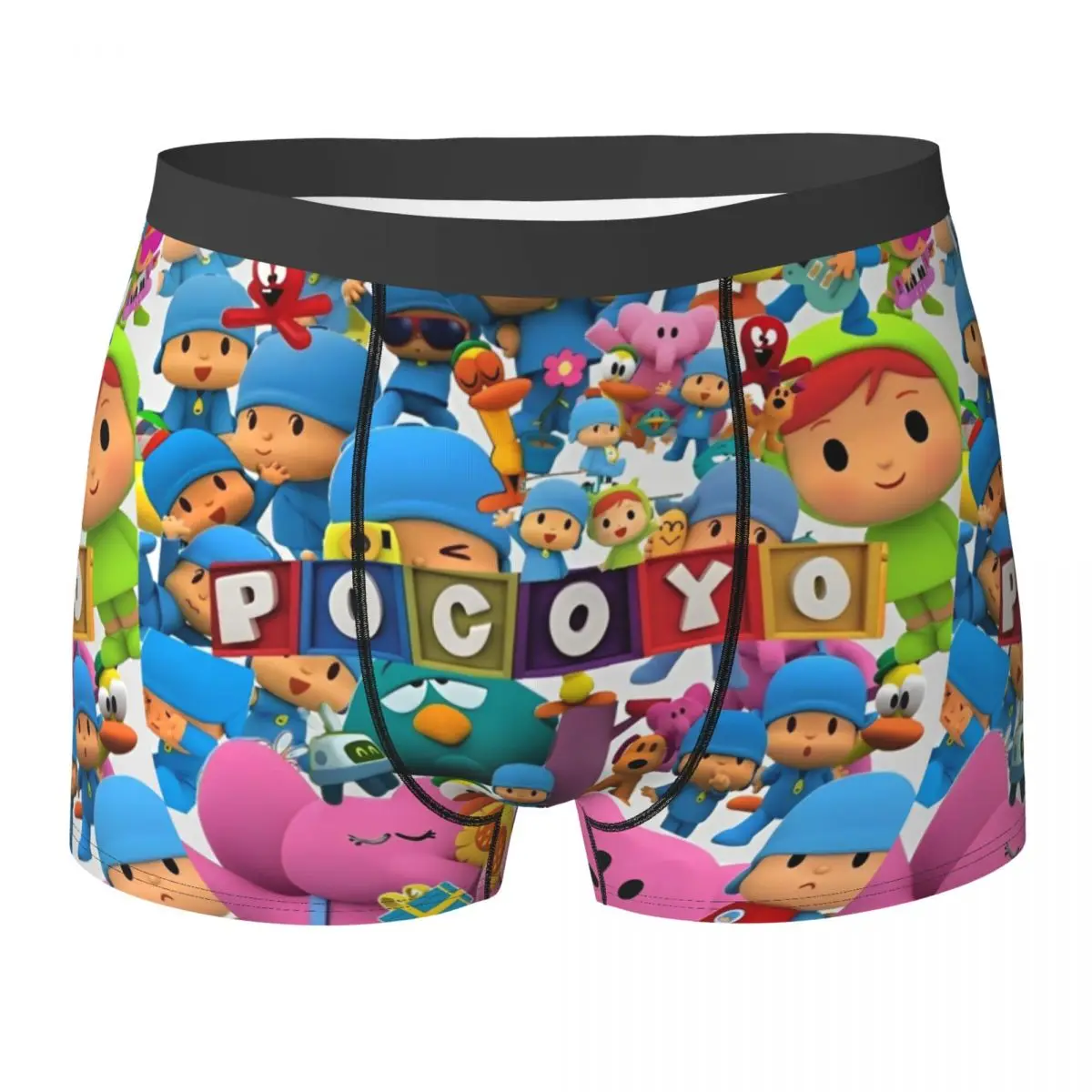 

Плюшевые куклы P-POCOYO, боксеры, нижнее белье, модные трусы-боксеры с принтом, мягкие трендовые мужские трусы, большой размер 2XL