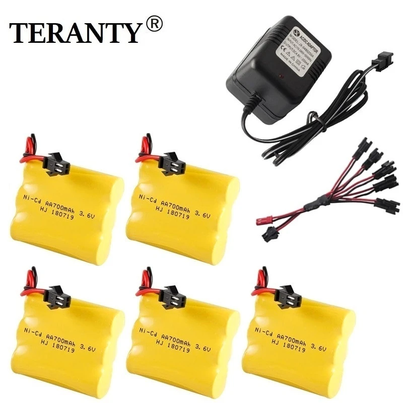 3.6v battery 700mah ni-cd bateria 3.6v nimh battery pilas recargables 3.6v pack aa size ni cd for rc car toy tools model