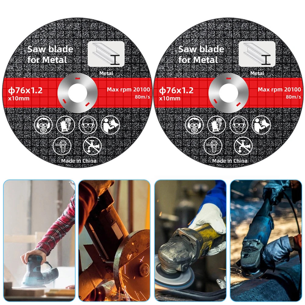 

1/10PCS 76mm Metal Cutting Discs High Hardness Electric Cutting Disc Cut Off Circle Wheels Blades Angle Grinder Accessories