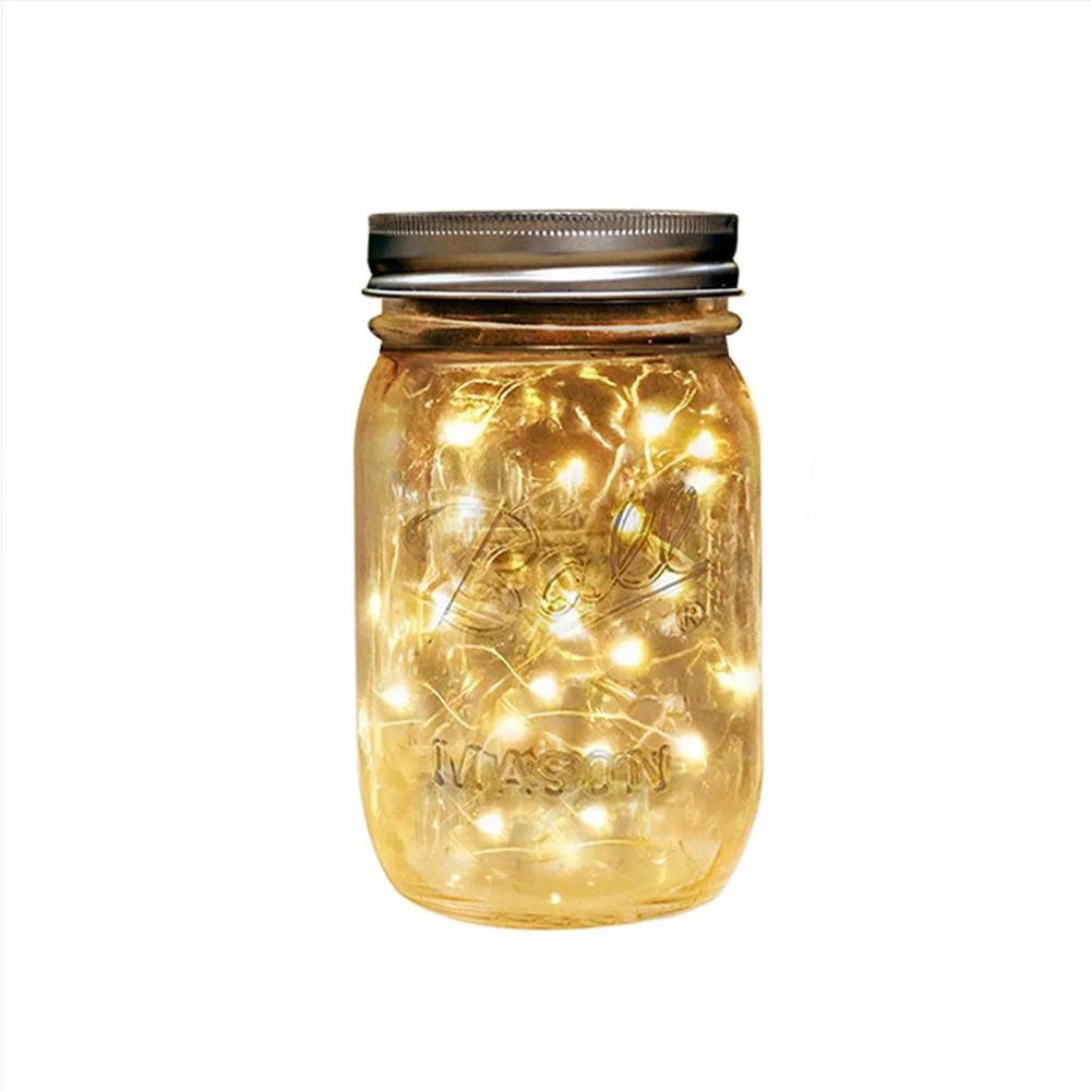 

Solar Mason Jar Lights Fairy Lights Romantic Stars 3D Three-dimensional Pattern Modeling Landscape Garden Decoration Outdoor