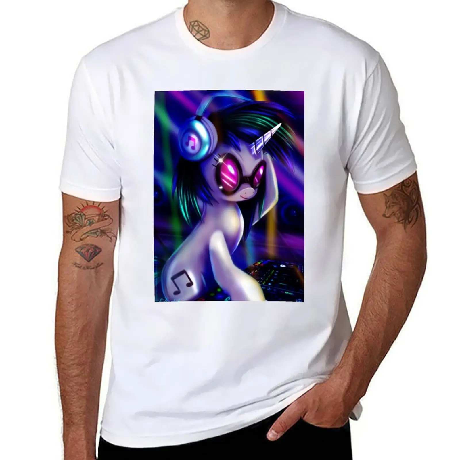 

Dj Pon-3 (Vinyl Scratch) T-Shirt t shirt custom print t shirts for man cotton funny T-Shirt