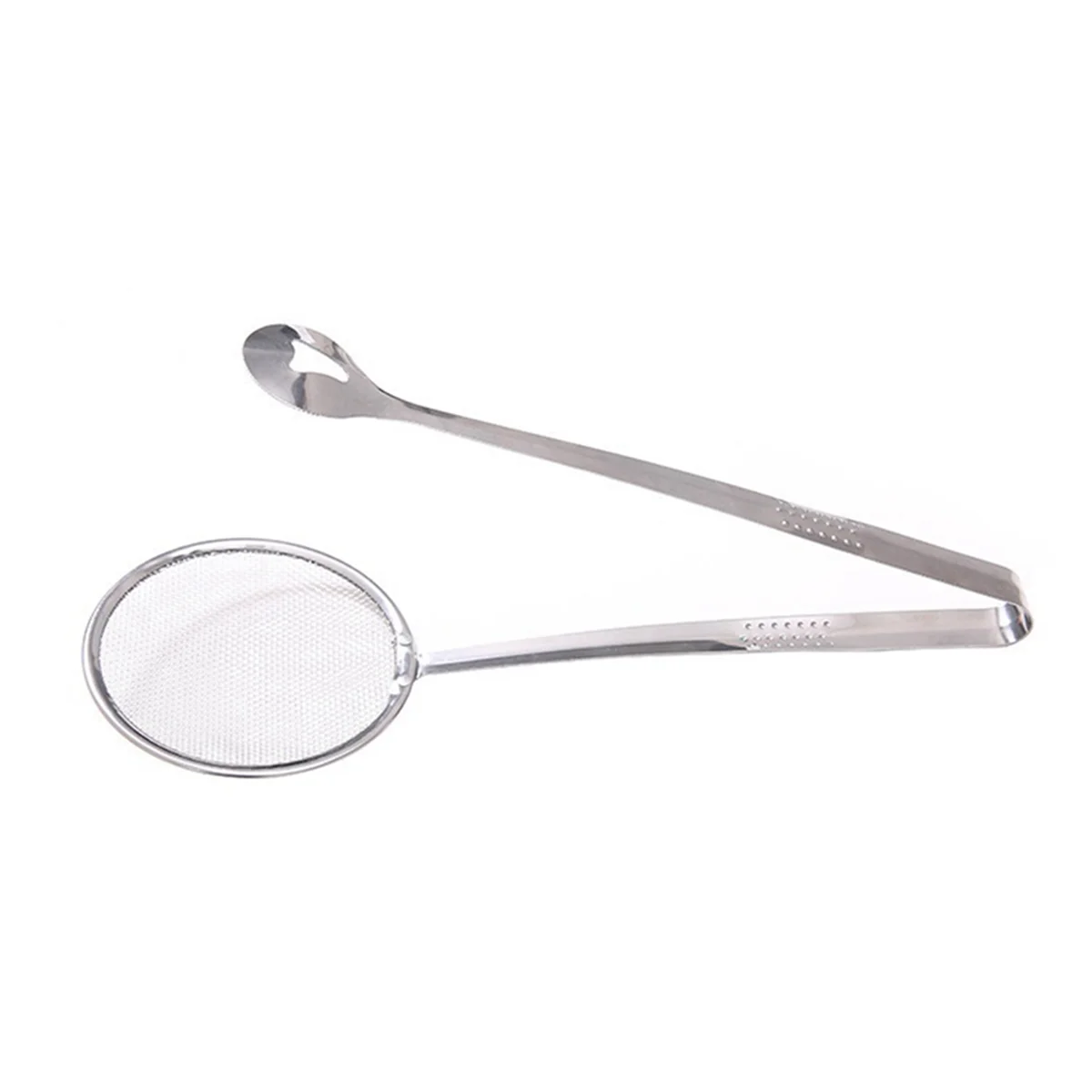 High Temperature Resistant Stainless Steel Frying Tongs, Food Fishing Spoon, Draining Food Tongs, Fried Chicken Legs