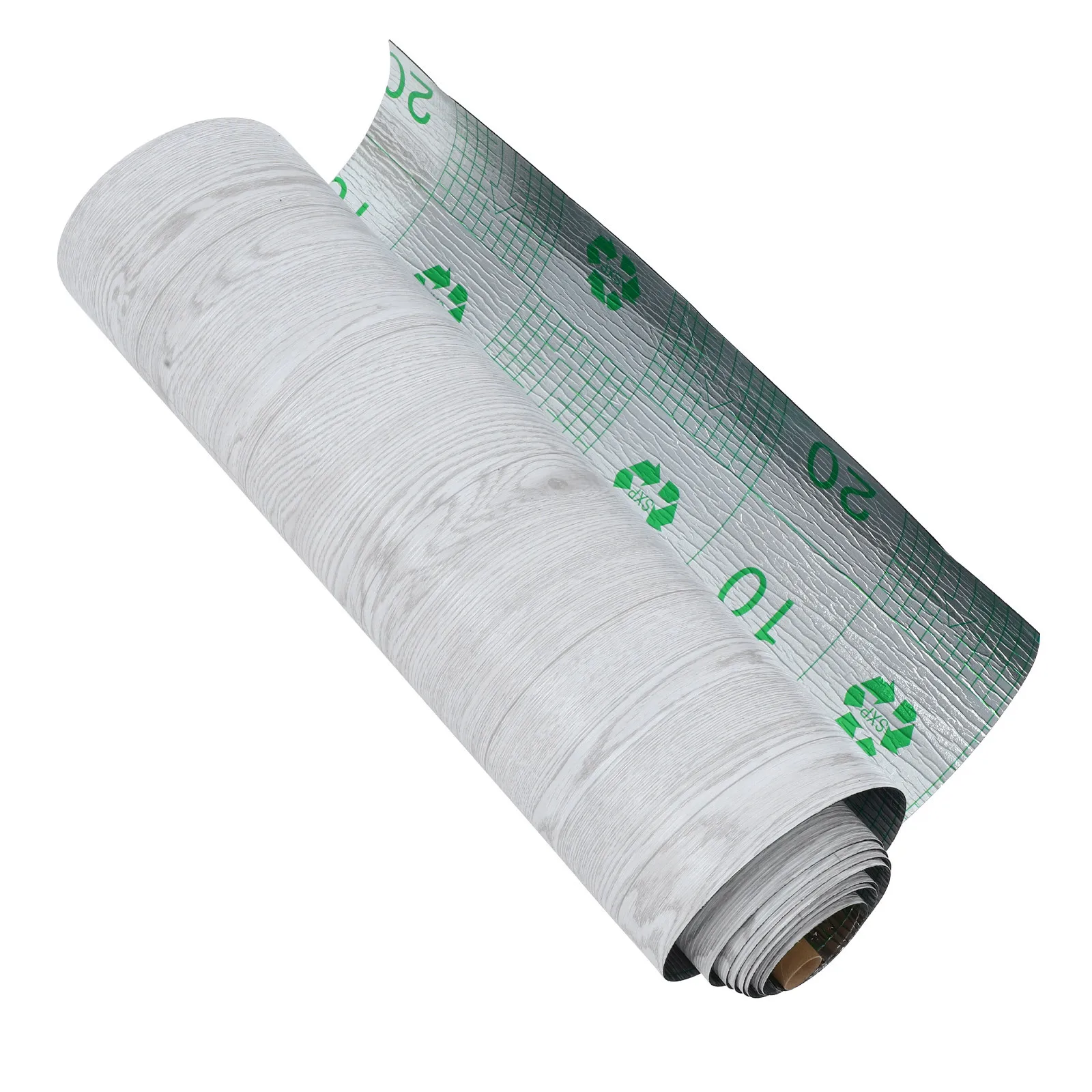 

1 Roll Pvc Self-Adhesive Flooring Roll Waterproof Anti-Slip Tile Sticker For Kitchen Bathroom Bedroom Living Room Stick On
