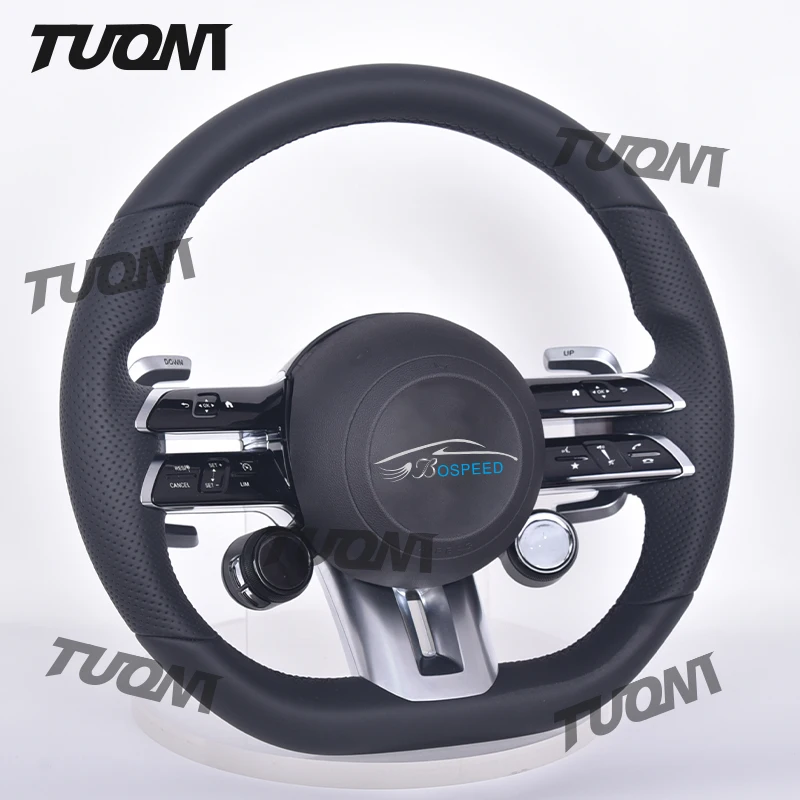 Car Steering Wheel Old to New For Mercedes Benz A class C class E class GLA GLC GLB GLE Smart Control Carbon Fiber Auto Parts