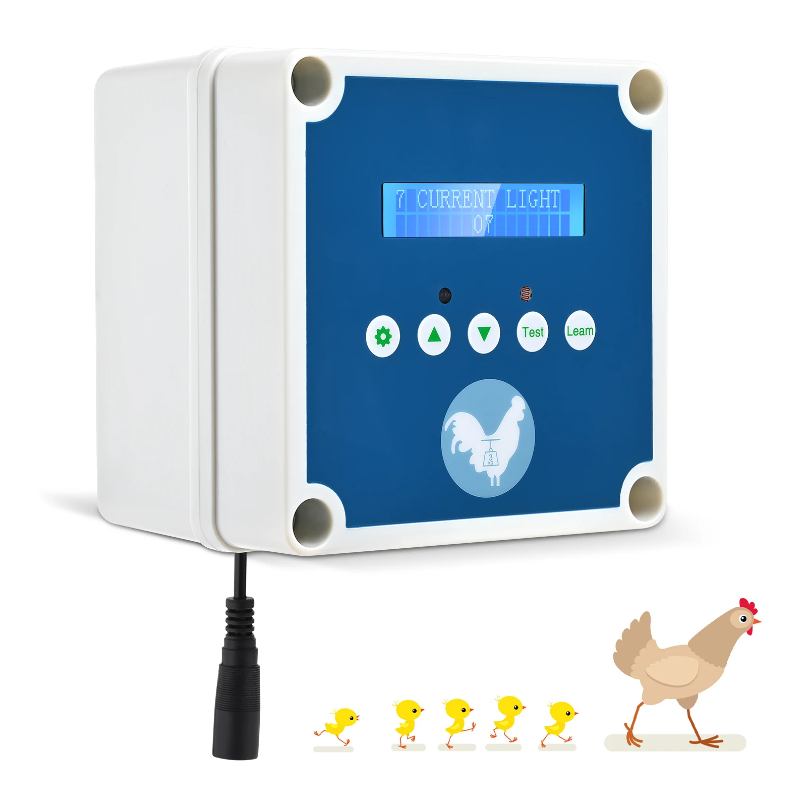 Automatisches Hühnerstall-Türöffner-Set mit Lichtsensor, Timer und Steuerung, schafft ein sicheres Zuhause für Ihre Hühner