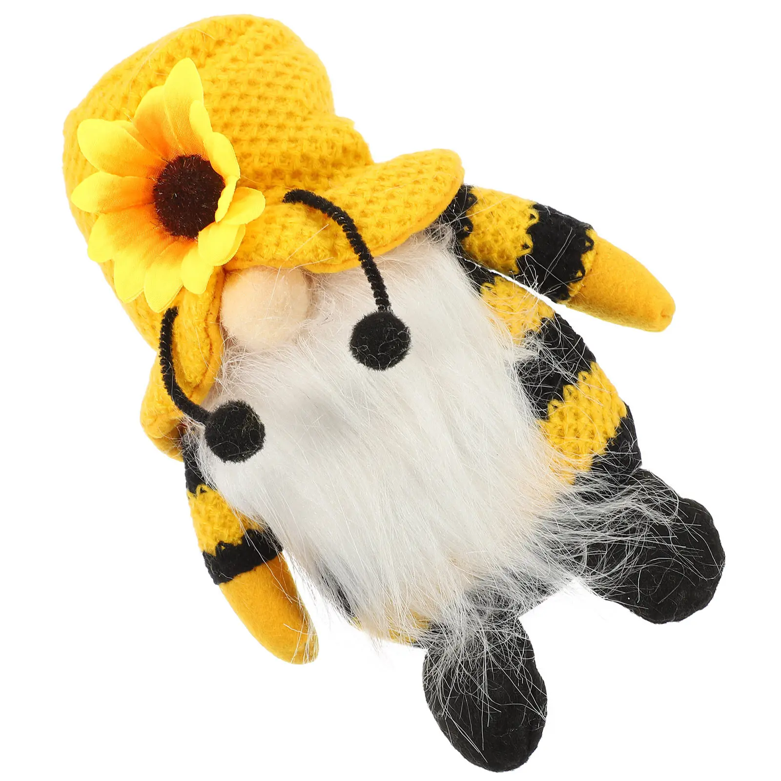 

Sunflower Gnome Adorable Decorative Figure Summer Home Decoration Festival Layout Prop for Windowsill Cabinet Table Desktop