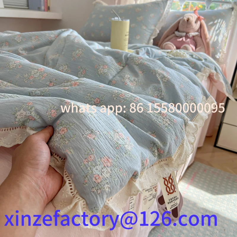 Customizable Pure Cotton Double Layer Summer Cooling Quilt Air Conditioner Quilt Waable And Infant