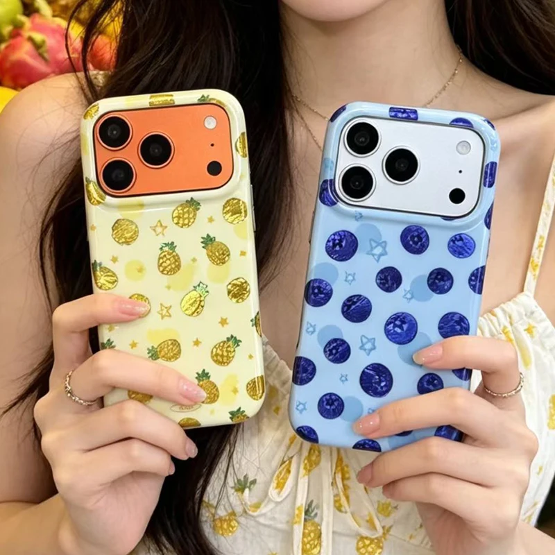 Ins Popular Summer Fruits Glossy IMD TPU Phone Case For iPhone 17 16 15 Pro Max Shockproof Protective Back Cover view 2