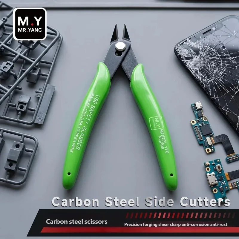 YCS M.Y Carbon Steel Pliers Professional Ultra Sharp Cutting Diagonal Pliers Wire Cutting Pliers for Mobile Phone Repair Tools