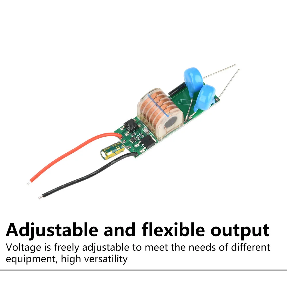 DC 3,3 V-5 V zu DC 15–30 kV Lichtbogenzünder-Hochspannungsmodul, kein Last, Hochspannungs-Booster-Modul, einstellbare Spannungsspule – Detail 13