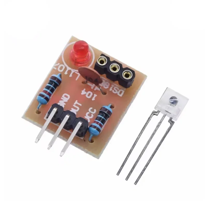 Laser Receiver Sensor Module Non-Modulator Tube Laser Sensor Module Relay Switch High Level Low Level for Arduino 5V