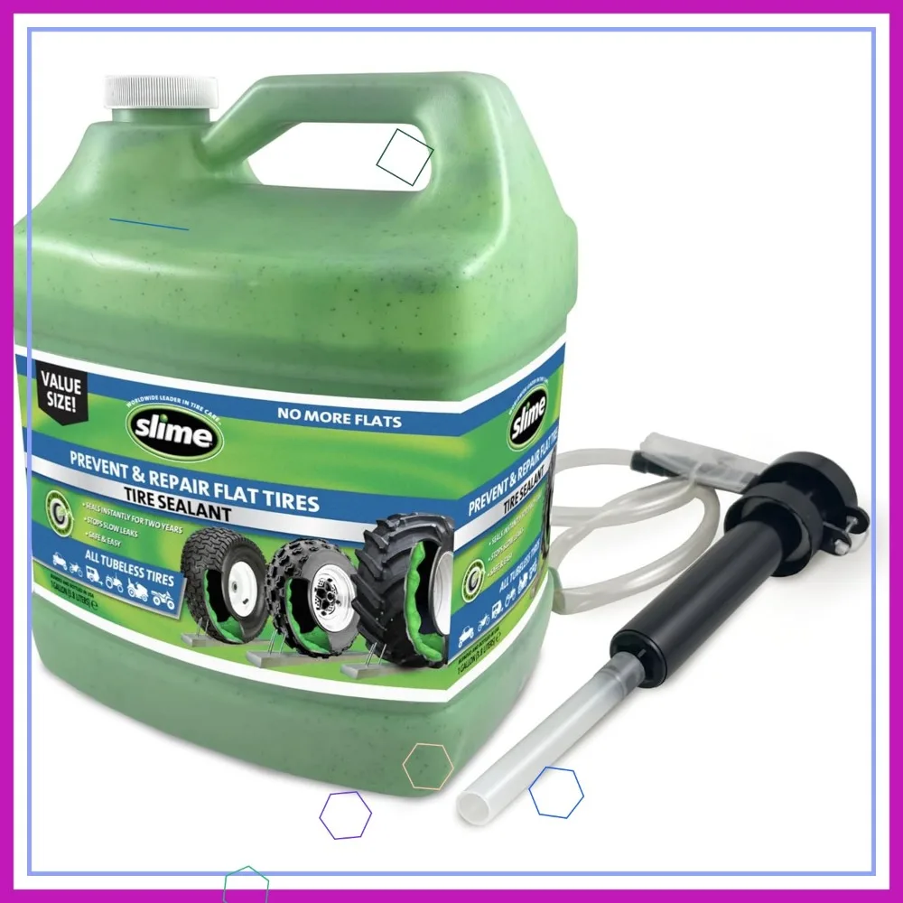 

Экологичный герметик для шин для внедорожных бескамерных шин, предотвращает и ремонт прокола до 1/4 дюйма, нетоксичный, кувшин на 1 галлон.