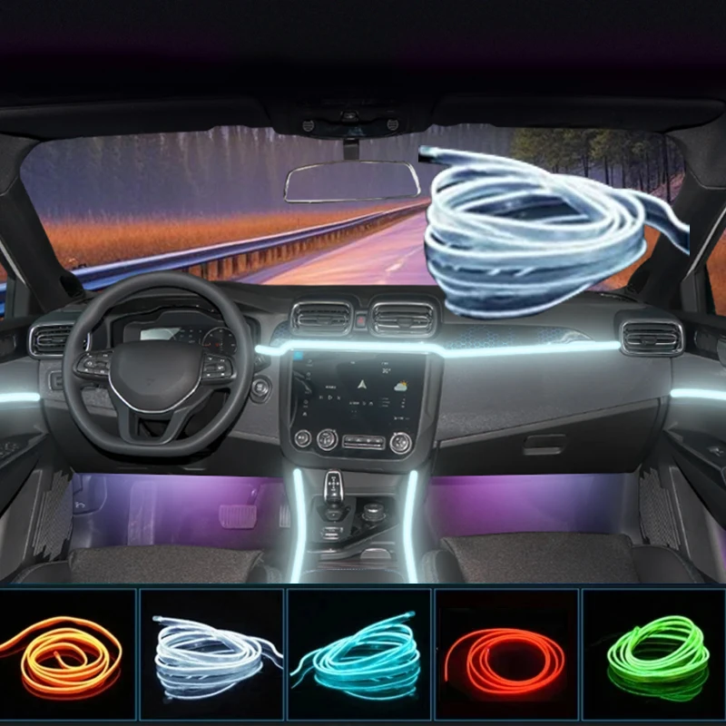 

Auto Decorative Cold Light Dashboard Console Led Ambient Lamp Strips 1-5M