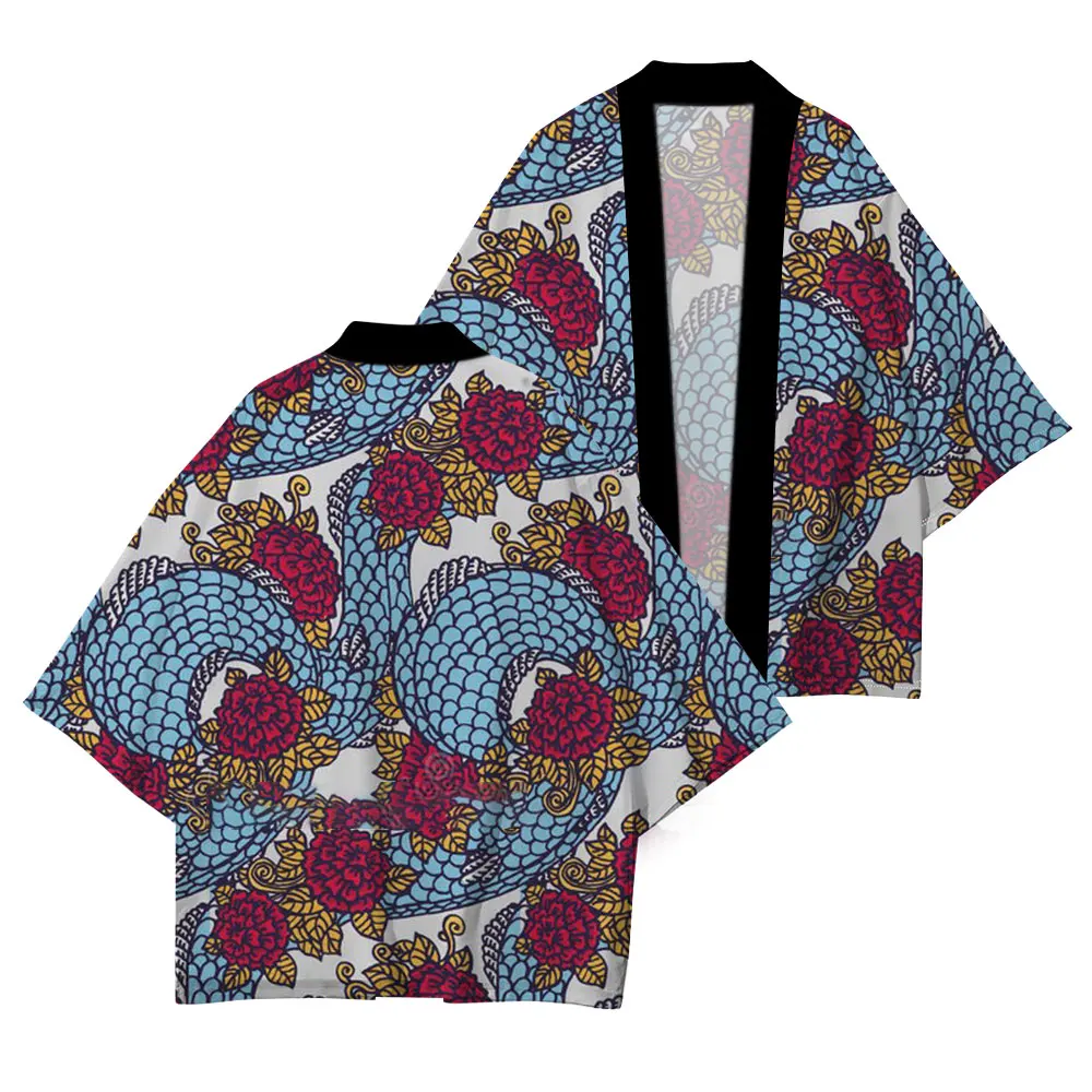 Japanese Traditional Clothing Japanese Kimono High Quality Print Design Casual Casual Summer Camping Picnic UV Protection