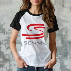 Ayrton Senna Tee women comic Tee girl designer clothing