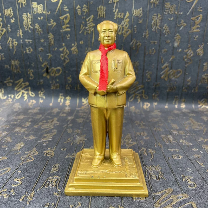 Crafts Base Tiananmen Square with Box Chairman Mao Bronze Statue Full Body Statue Great Man Statue Crafts Ornament