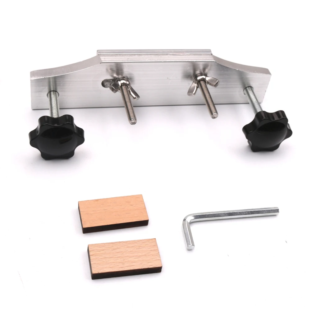 Guitar Bridge Clamp Guitar Fixture Bonding Bridge Clip Luthier Tools With Wooden Blocks Wrench Parts