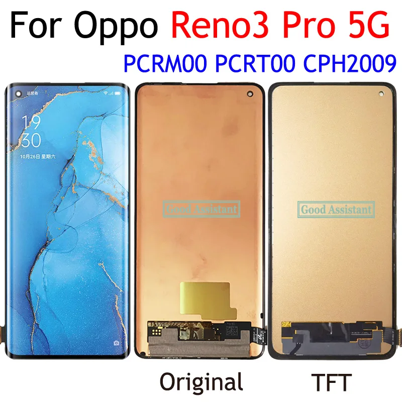 新品未開封 エッジディスプレイ OPPO Reno 3 Pro 5G 8GB 6.55 Inch Amoled / TFT For Oppo Reno3 Pro 5G LCD Display Screen