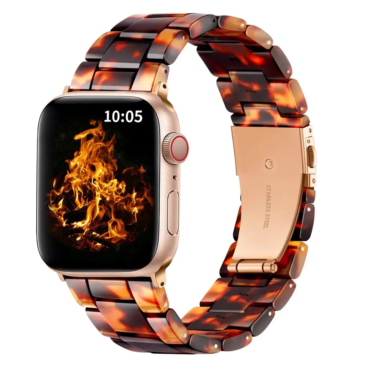 Harz armband für Apple Uhren armband 44mm 40mm 45mm 49mm 38mm 42mm 41mm Mode Armband für iwatch Serie 8 7 6 5 4 3 2 1 ultra
