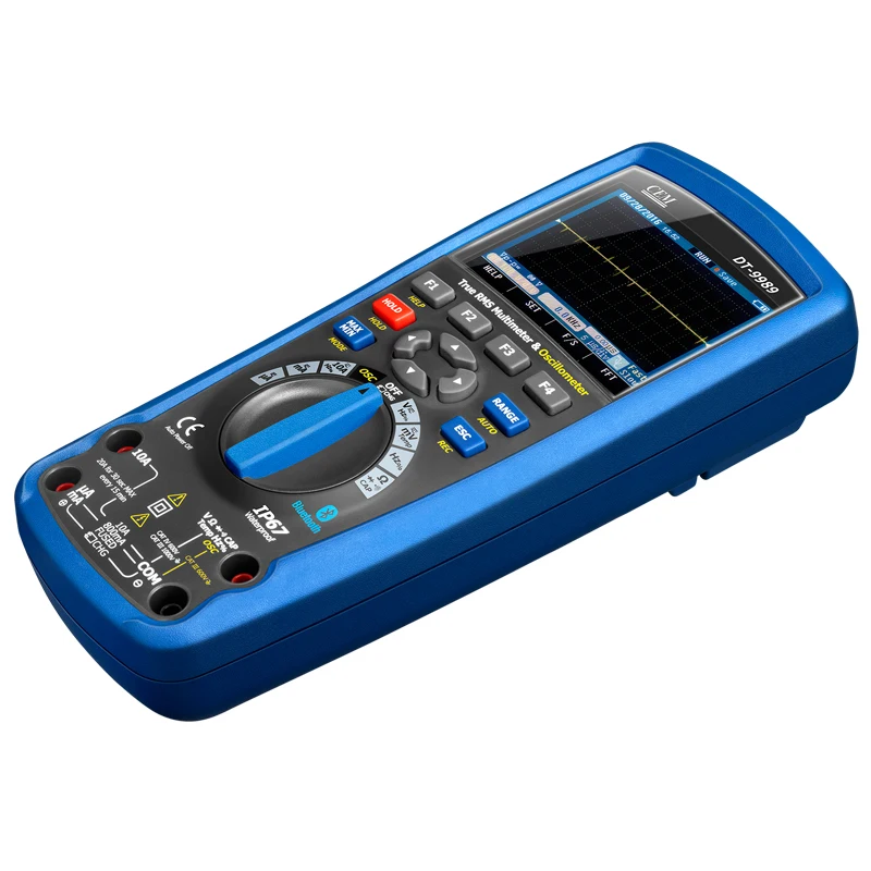 CEM DT-9989 جهاز قياس الذبذبات الرقمي الاحترافي المحمول مع شاشة عرض LCD