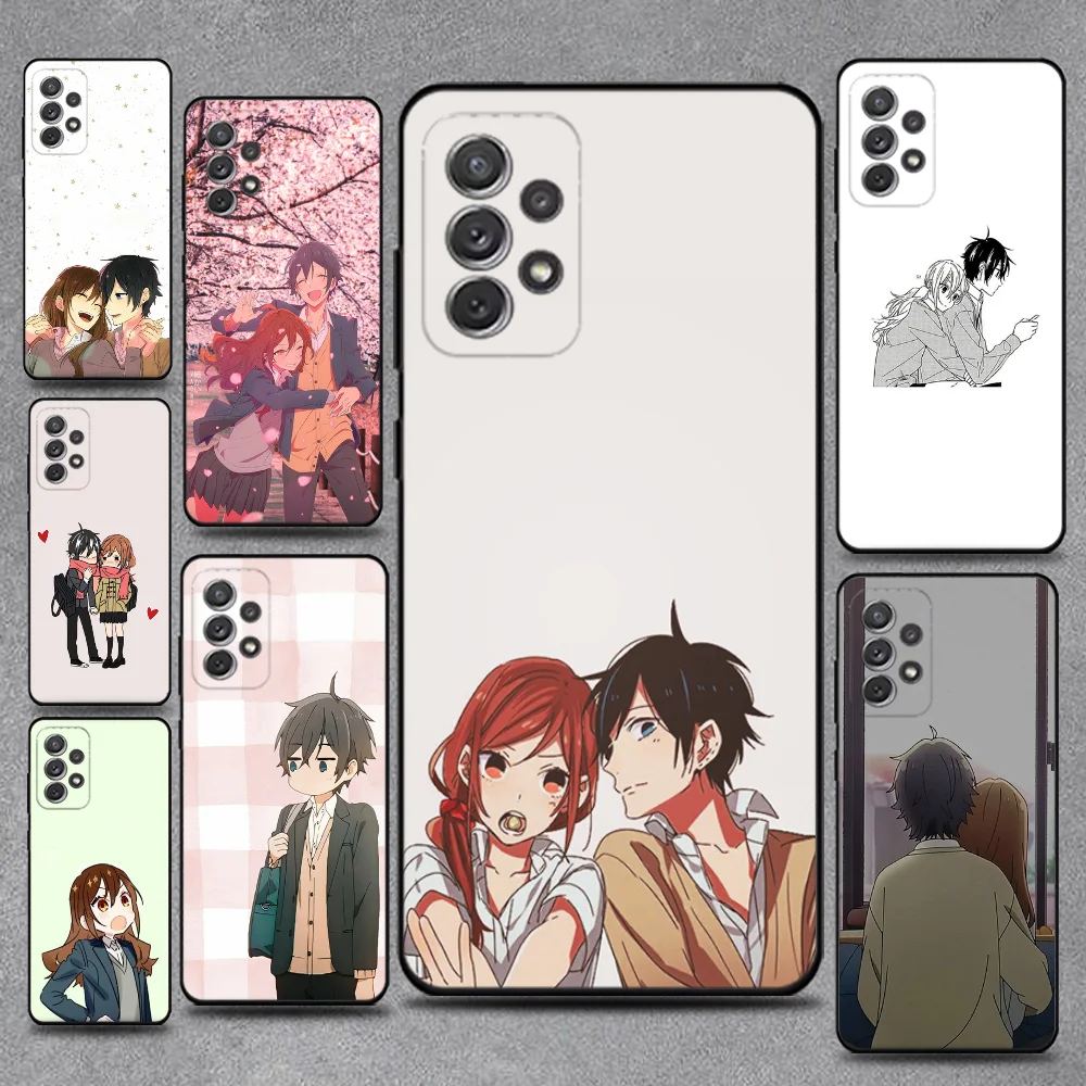 

Japanese Anime Horimiya Vintage Phone Case For Samsung S25,S24,S21,S22,S23,S30,Ultra,S20,Plus,Fe,Lite,Note,10,9,5G Black Cover