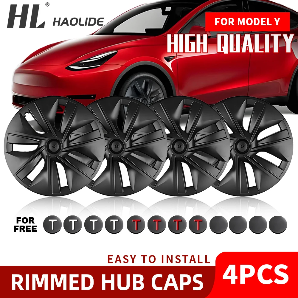 

HL 19-дюймовая сменная крышка колеса, полная крышка обода, аксессуары, крышка ступицы для Tesla Model Y 2021-2023, колпак ступицы колеса Performance
