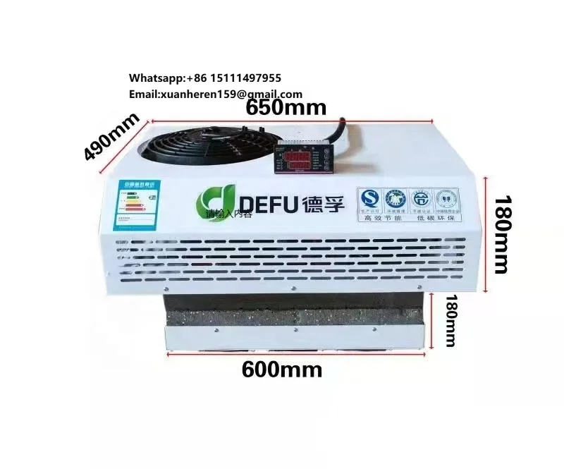 220V 60V 12V Mini Electric Van Freezer DC Cooling Refrigeration Unit Equipment for Truck