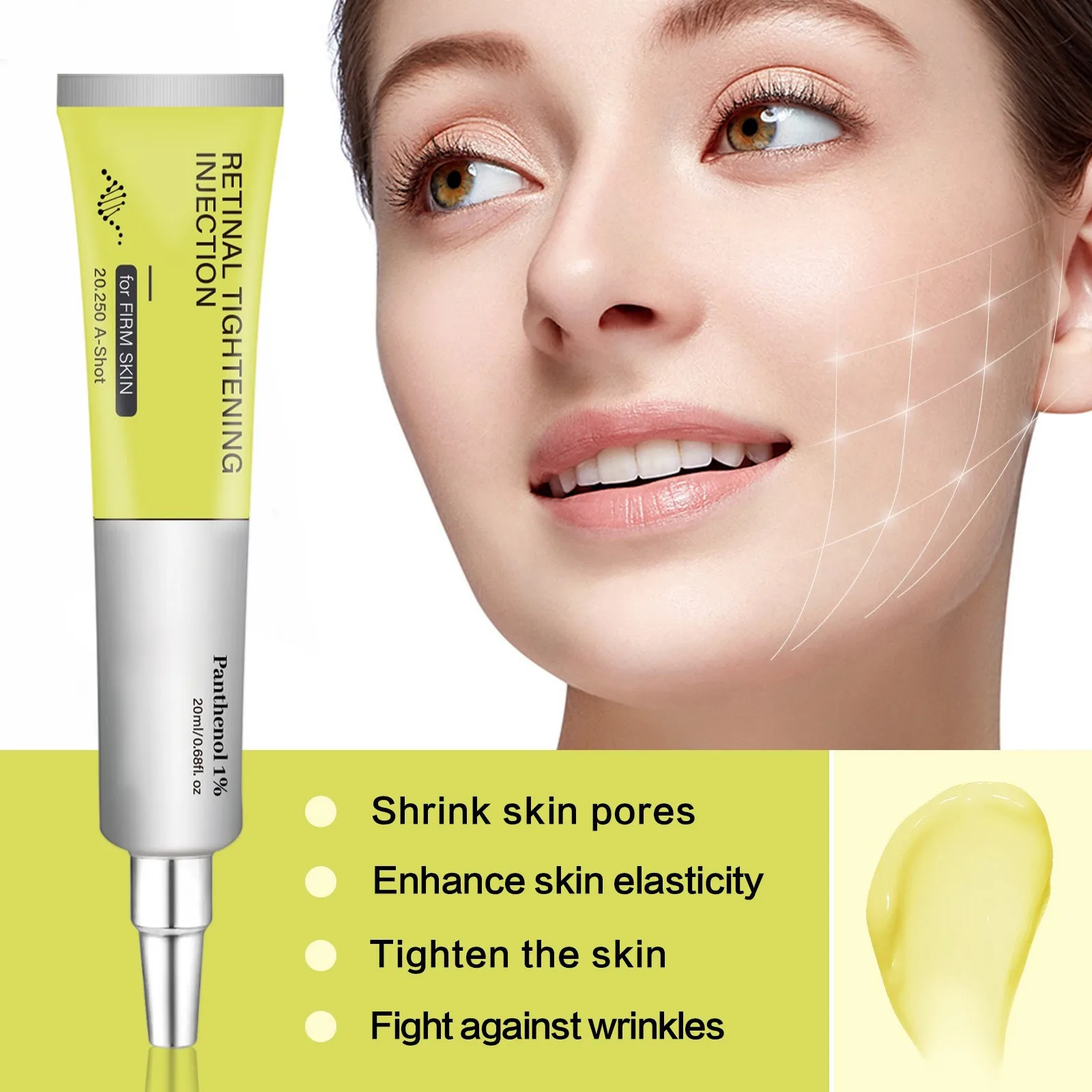 くまとしわのためのレチノールアイクリーム - なだめるようなフォーミュラを配合した引き締め保湿剤、アンチエイジングアイスキンケア