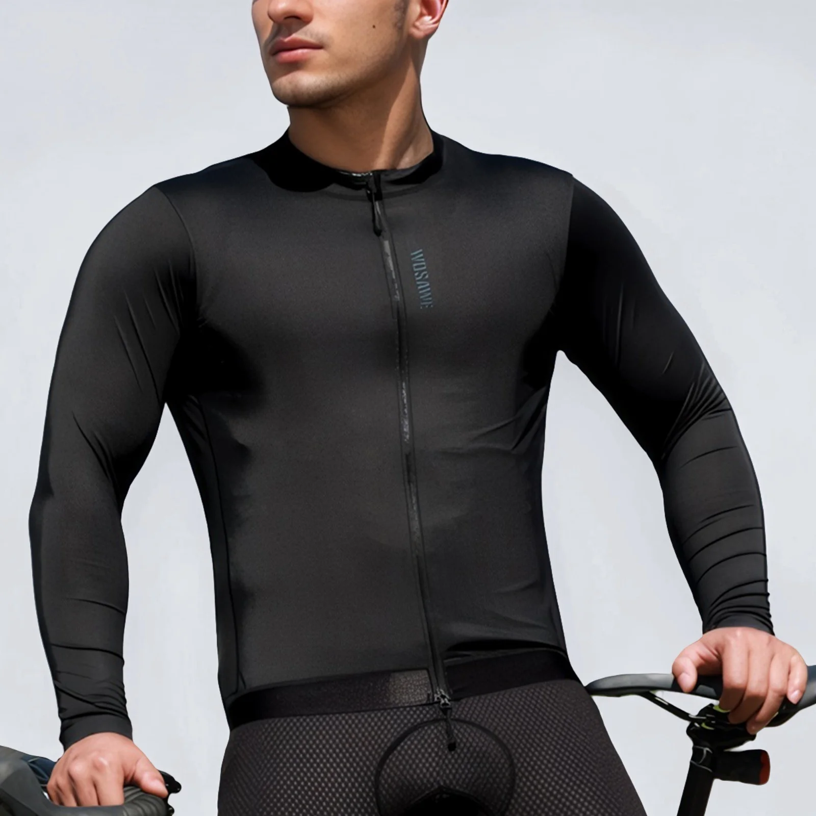 

WOSAWE Quick Dry Cycling Jersey Man Long Sleeve Pro Road Bike Long Shirts Summer Bicycle Jersey Breathable Cycling Maillot