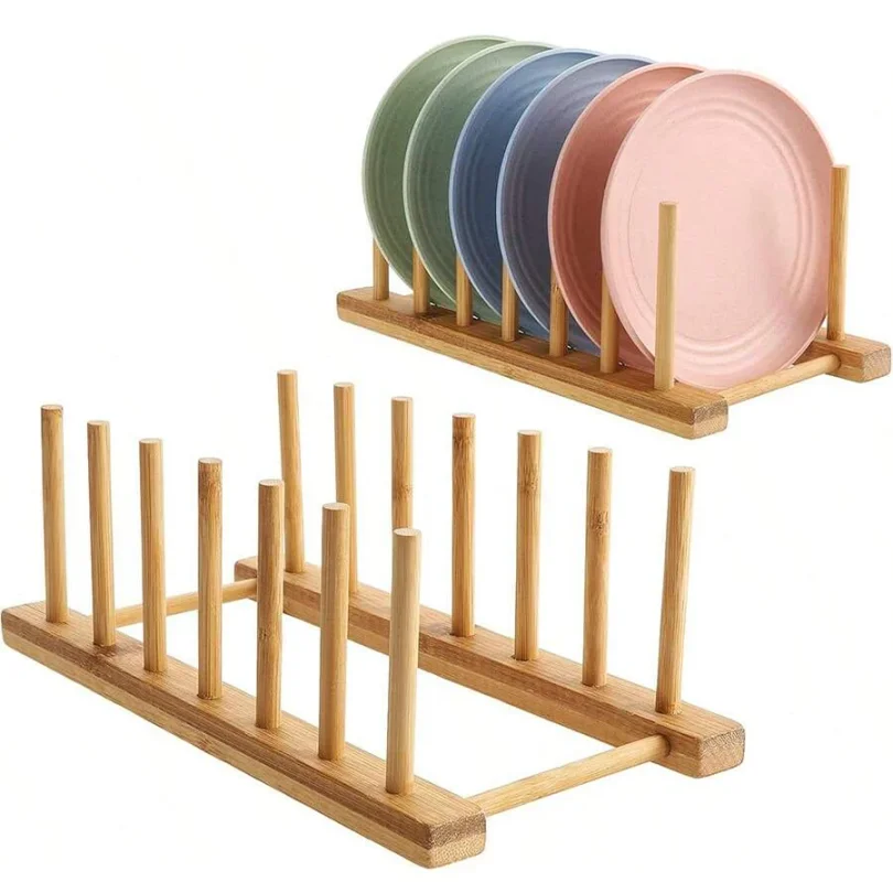 Bamboo Cutting Board - 1pcs Bamboo Dish Plate Bowl Cup