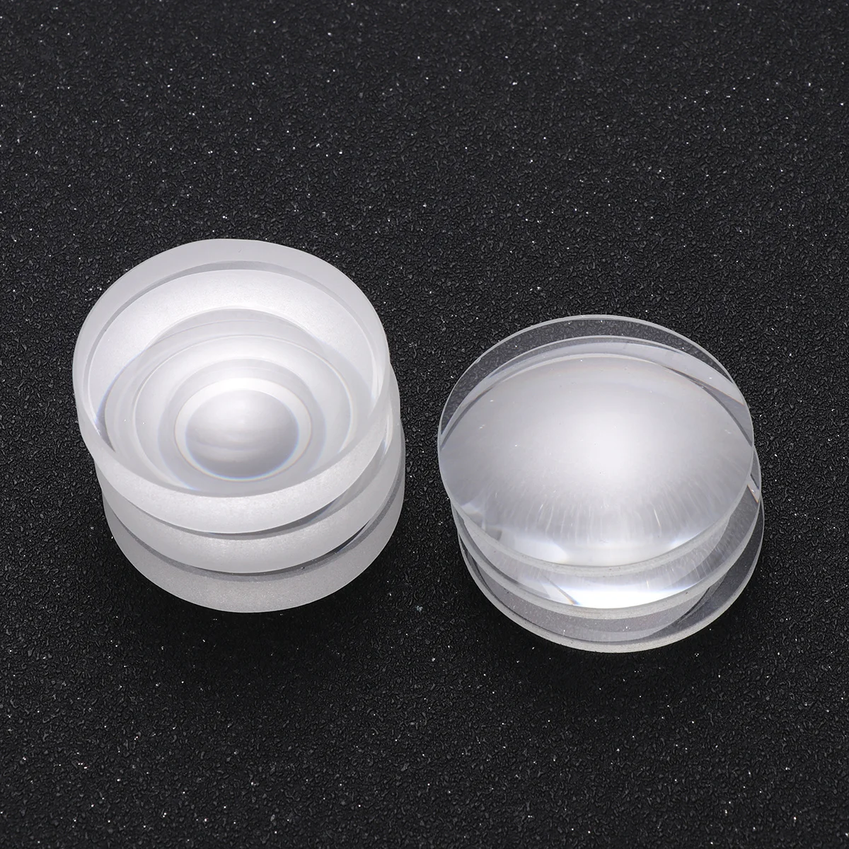 

6Pcs Glass Lens Double Convex Optical Lens 42mm Diameter Durable Material for Instruments Art Crafts Photography