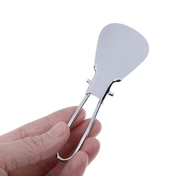 Portable Stainless Steel Folding Shoe Horn Shoehorn Lifter Shoespooner 11.5cm