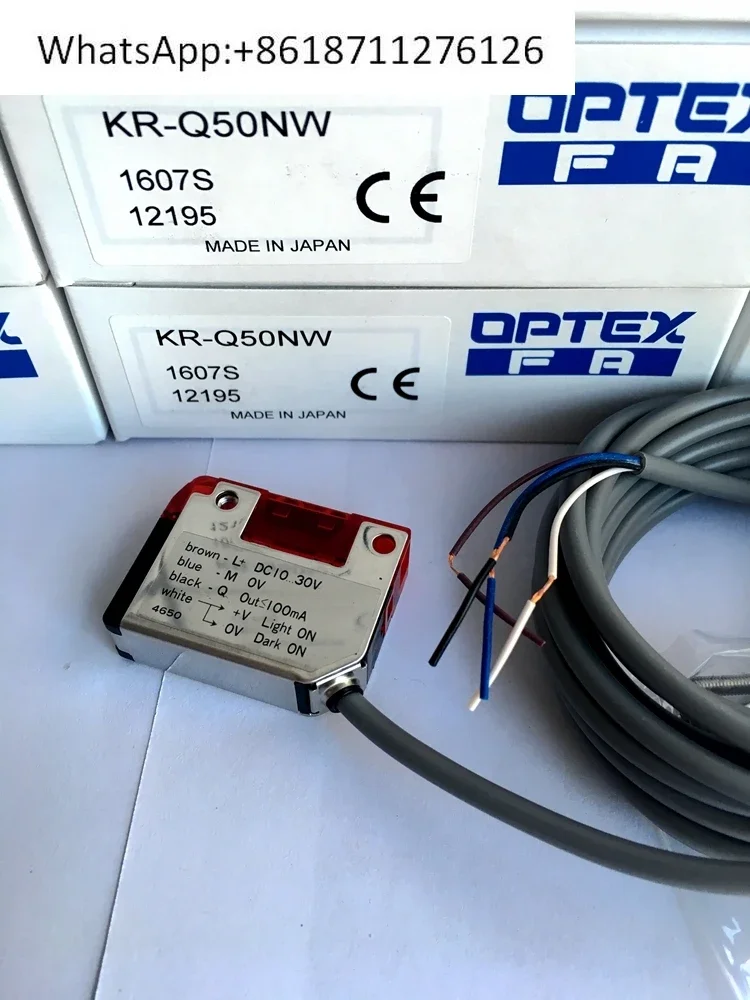 Spot Brand New Original Japanese OPTEX Photoelectric Switch KR-Q50N KR-Q50P KR-Q50NW for Industrial Automation