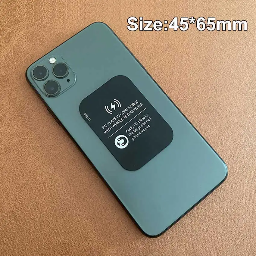 JCD-placa de Metal ultrafina, soporte de carga inalámbrica, soporte magnético Universal para coche, pegatina, hoja de hierro para teléfono móvil