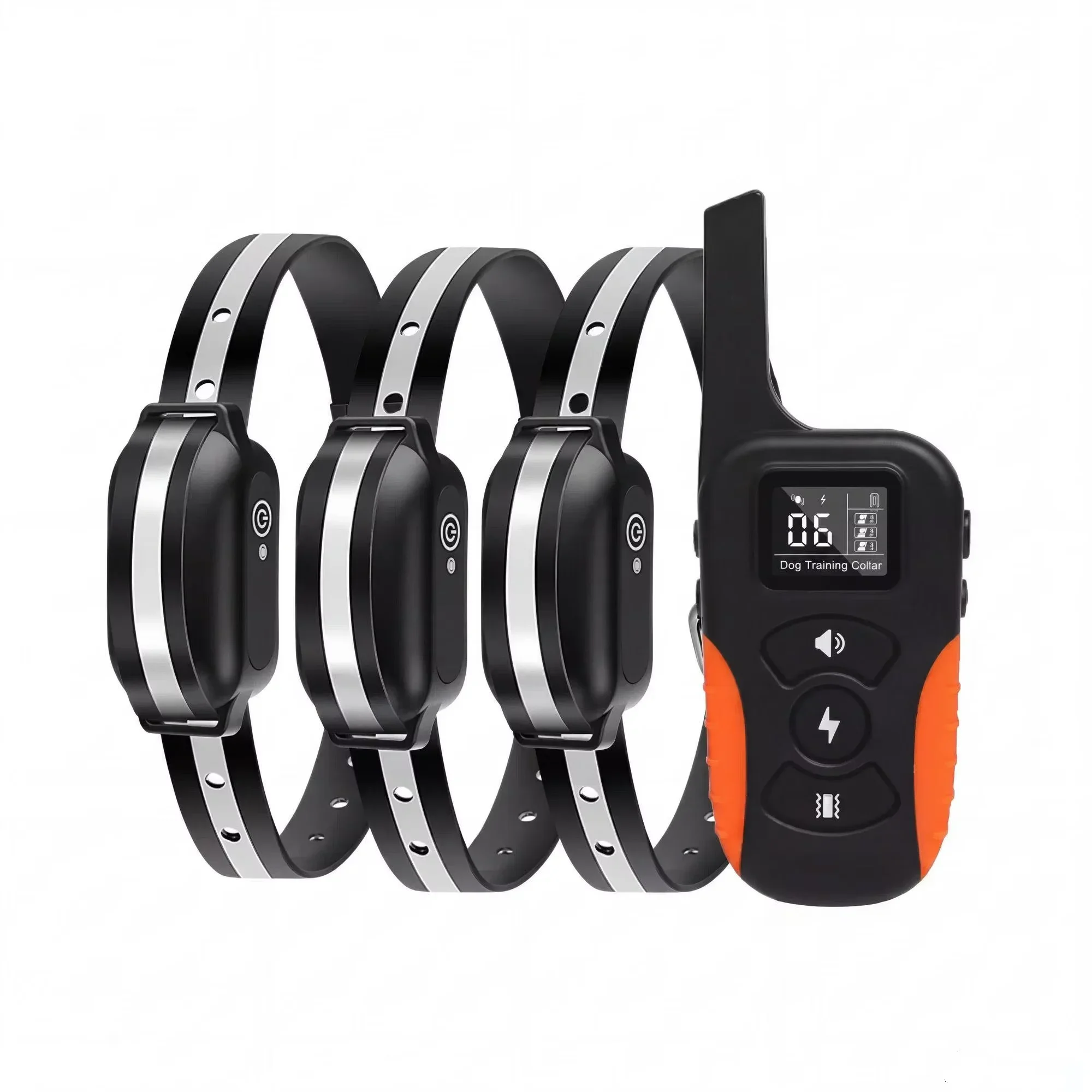 No Shock Remote Dog Training Collar Vibrating Dog Collar Beep Vibrate Electric Shock IPX7 Waterproof Rechargeable Bark Stop view 4